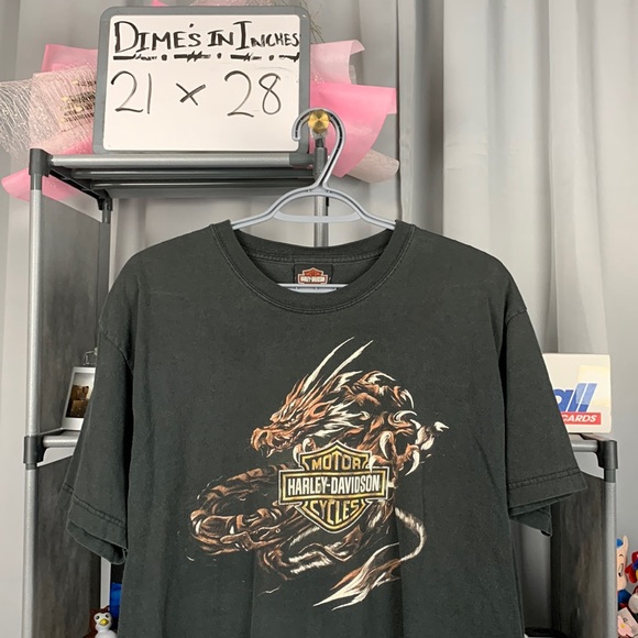 Harley-Davidson Other - 2004 Harley Davidson Dragon Big Graphic Double Sided Tee